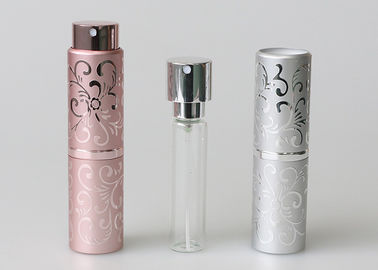 Szklane małe wielokrotnego napełniania butelki z rozpylaczem Twist And Spritz Atomizer w kolorze różowym Dostosowane