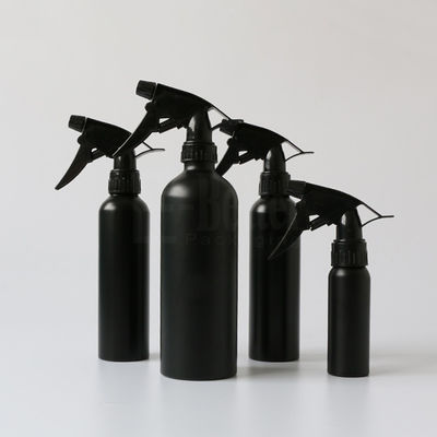 Matowe czarne puste aluminiowe butelki kosmetyczne o pojemności 1250 ml