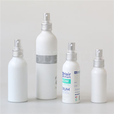 Matowe białe metalowe opakowanie do pielęgnacji skóry 250 ml aluminiowych butelek kosmetycznych