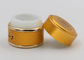 Złoto 1 Oz 2 Oz 4 Oz Szklane słoiki kosmetyczne, pojemniki na próbki makijażu Aluminiowa pokrywa