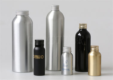Srebrne butelki kosmetyczne z aluminium 100ml Opakowania kosmetyczne polerowane